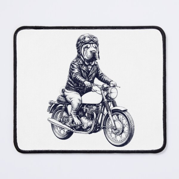 Item preview, Funny Chinese Shar Pei Motorcycle Motorbike Dog Lover designed and sold by dian-rody-crest.