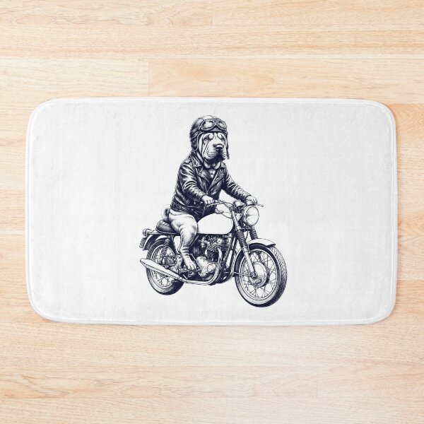 Item preview, Funny Chinese Shar Pei Motorcycle Motorbike Dog Lover designed and sold by dian-rody-crest.