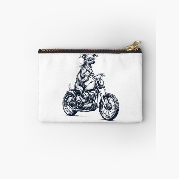 Item preview, Funny Chinese Crested Dog Motorcycle Motorbike Dog Lover designed and sold by dian-rody-crest.