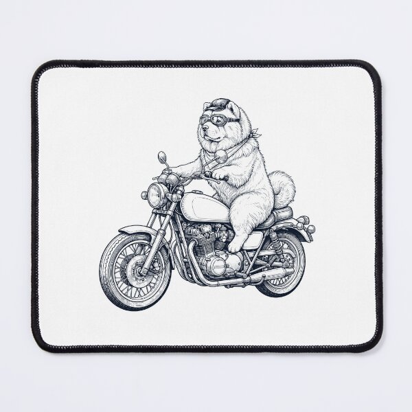 Item preview, Funny Chow Chow Motorcycle Motorbike Dog Lover designed and sold by dian-rody-crest.