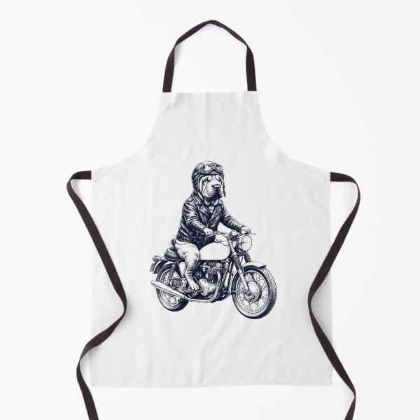 Item preview, Funny Chinese Shar Pei Motorcycle Motorbike Dog Lover designed and sold by dian-rody-crest.