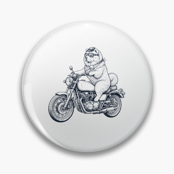 Item preview, Funny Chow Chow Motorcycle Motorbike Dog Lover designed and sold by dian-rody-crest.