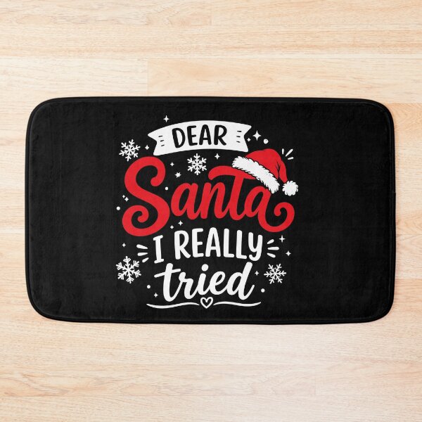 Item preview, Dear Santa I Really Tried Funny Christmas Typography Design designed and sold by mraihan.