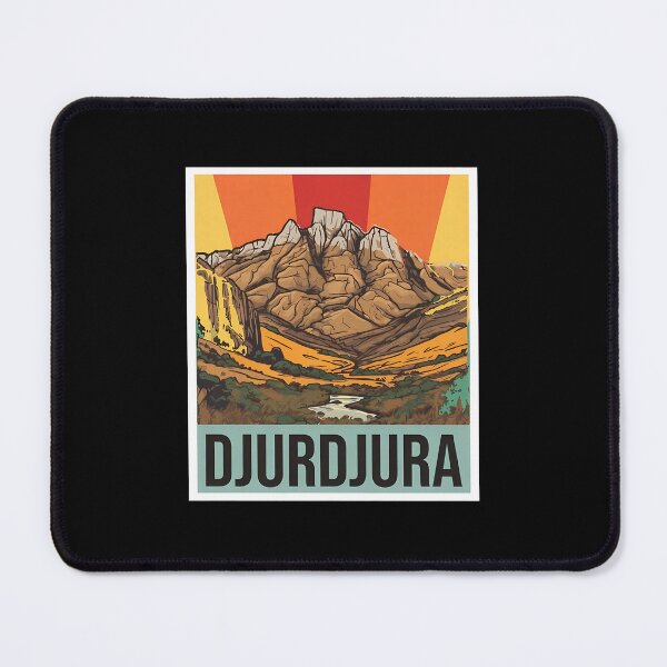 Item preview, Djurdjura Mountain Retro Travel Illustration designed and sold by machigqyan80891.