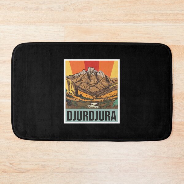 Item preview, Djurdjura Mountain Retro Travel Illustration designed and sold by machigqyan80891.