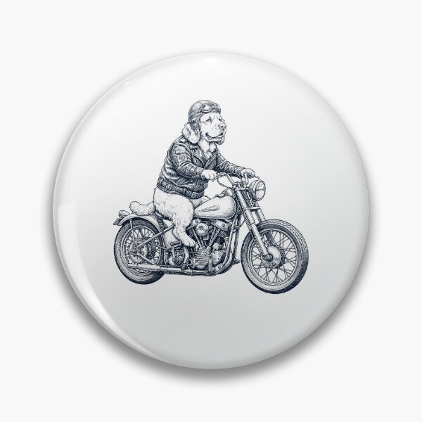 Item preview, Funny Clumber Spaniel Motorcycle Motorbike Dog Lover designed and sold by dian-rody-crest.