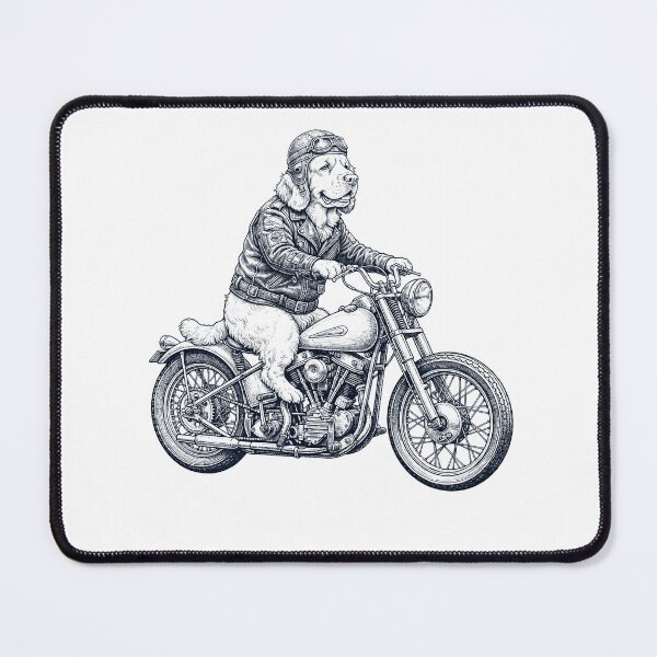 Item preview, Funny Clumber Spaniel Motorcycle Motorbike Dog Lover designed and sold by dian-rody-crest.