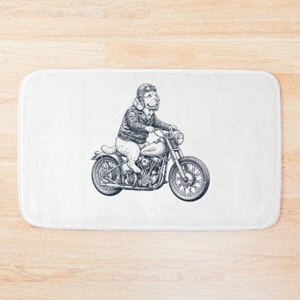Item preview, Funny Clumber Spaniel Motorcycle Motorbike Dog Lover designed and sold by dian-rody-crest.