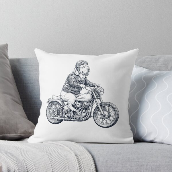 Item preview, Funny Clumber Spaniel Motorcycle Motorbike Dog Lover designed and sold by dian-rody-crest.