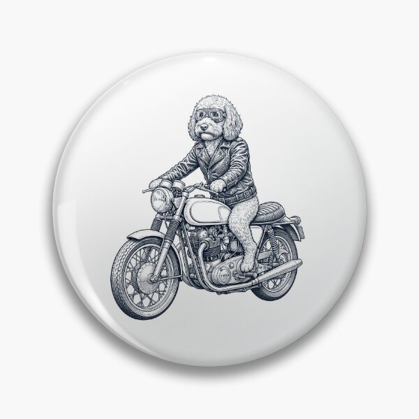 Item preview, Funny Cockapoo Motorcycle Motorbike Dog Lover designed and sold by dian-rody-crest.
