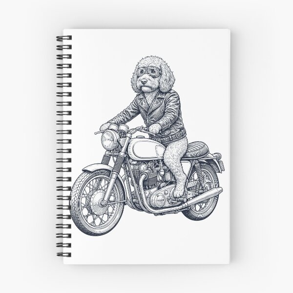 Item preview, Funny Cockapoo Motorcycle Motorbike Dog Lover designed and sold by dian-rody-crest.