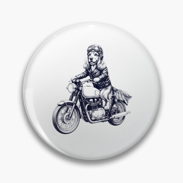 Item preview, Funny Cocker Spaniel Motorcycle Motorbike Dog Lover designed and sold by dian-rody-crest.