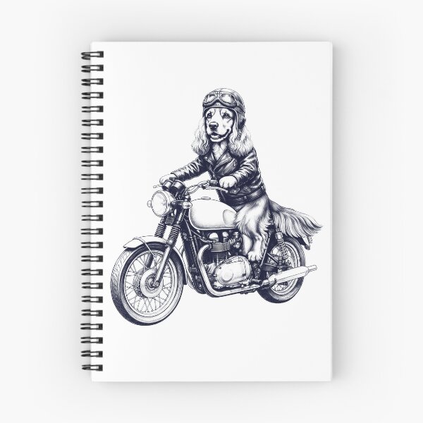 Item preview, Funny Cocker Spaniel Motorcycle Motorbike Dog Lover designed and sold by dian-rody-crest.