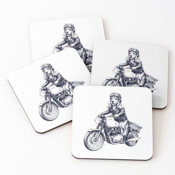 Item preview, Funny Cocker Spaniel Motorcycle Motorbike Dog Lover designed and sold by dian-rody-crest.