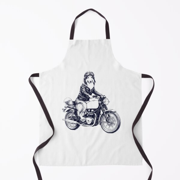 Item preview, Funny Collie Motorcycle Motorbike Dog Lover designed and sold by dian-rody-crest.