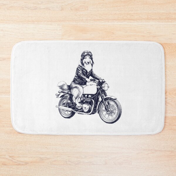 Item preview, Funny Collie Motorcycle Motorbike Dog Lover designed and sold by dian-rody-crest.