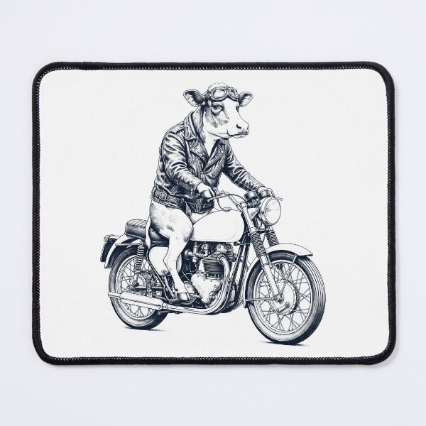 Item preview, Funny Cow Motorcycle Motorbike Animal Lover designed and sold by dian-rody-crest.