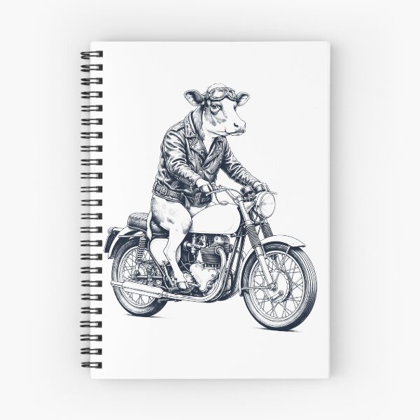 Item preview, Funny Cow Motorcycle Motorbike Animal Lover designed and sold by dian-rody-crest.