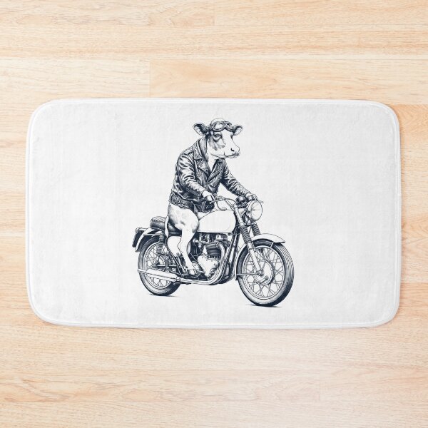 Item preview, Funny Cow Motorcycle Motorbike Animal Lover designed and sold by dian-rody-crest.