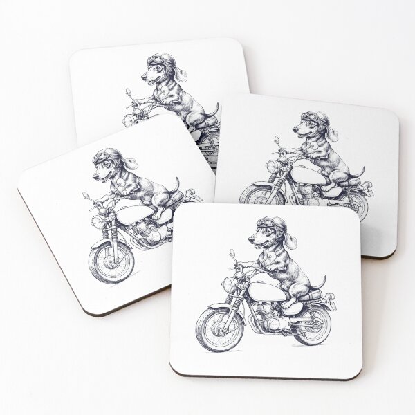 Artikelvorschau, Lustiger Dackel-Motorrad-Hundeliebhaber entworfen und verkauft von dian-rody-crest.