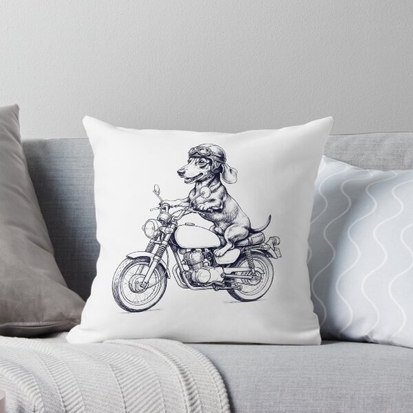 Item preview, Funny Dachshund Motorcycle Motorbike Dog Lover designed and sold by dian-rody-crest.