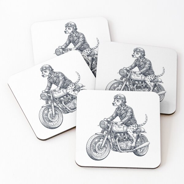 Item preview, Funny Dalmatian Motorcycle Motorbike Dog Lover designed and sold by dian-rody-crest.