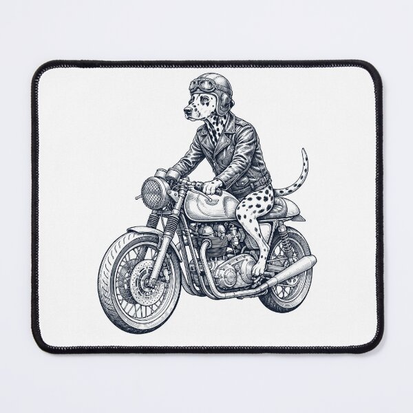 Item preview, Funny Dalmatian Motorcycle Motorbike Dog Lover designed and sold by dian-rody-crest.