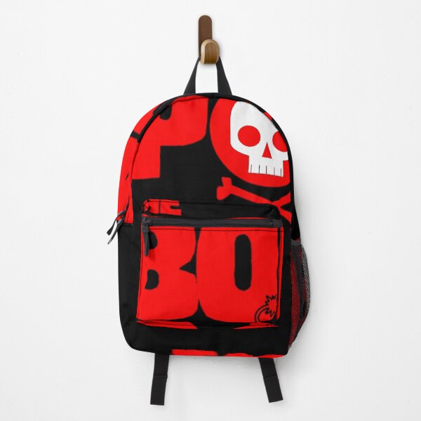 Item preview, Red Bold Typography White Skull Crossbones designed and sold by LOSTILLUST.