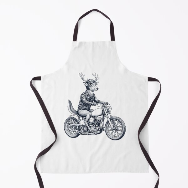 Item preview, Funny Deer Motorcycle Motorbike Animal Lover designed and sold by dian-rody-crest.