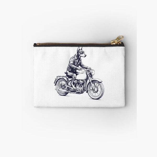 Item preview, Funny Doberman Pinscher Motorcycle Motorbike Dog Lover designed and sold by dian-rody-crest.