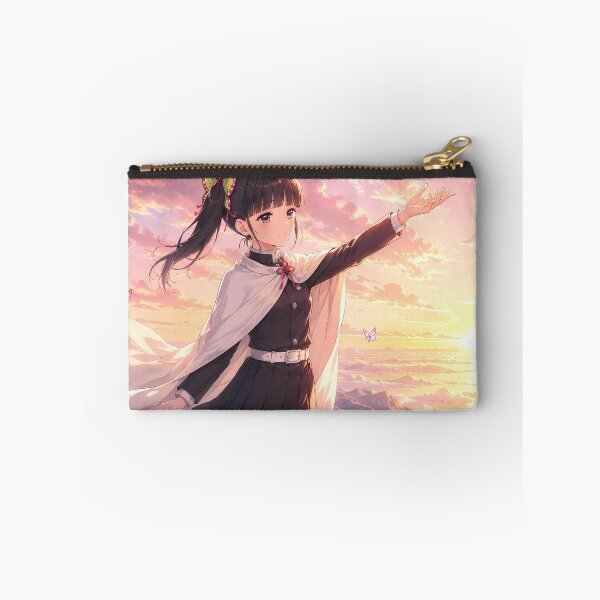 Item preview, Kanao Tsuyuri Demon Slayer Butterfly Mountain Sunset designed and sold by mildaclairmo.