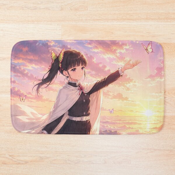 Item preview, Kanao Tsuyuri Demon Slayer Butterfly Mountain Sunset designed and sold by mildaclairmo.