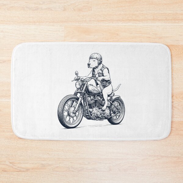 Item preview, Funny Dogo Argentino Motorcycle Motorbike Dog Lover designed and sold by dian-rody-crest.