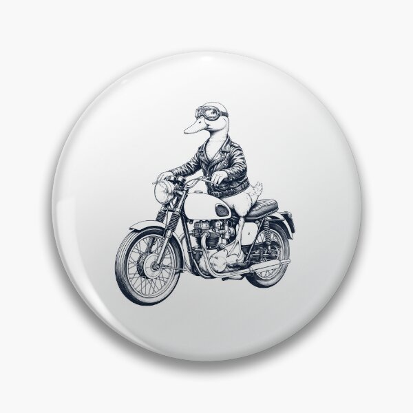 Item preview, Funny Duck Motorcycle Motorbike Animal Lover designed and sold by dian-rody-crest.