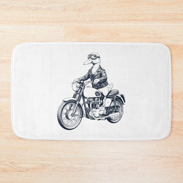 Item preview, Funny Duck Motorcycle Motorbike Animal Lover designed and sold by dian-rody-crest.