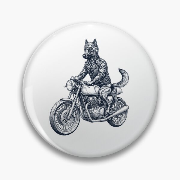 Item preview, Funny Dutch Shepherd Motorcycle Motorbike Dog Lover designed and sold by dian-rody-crest.