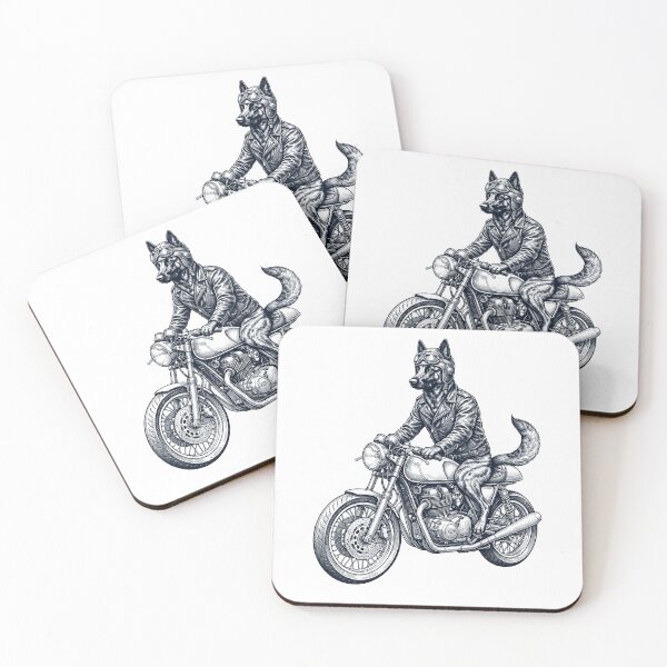 Item preview, Funny Dutch Shepherd Motorcycle Motorbike Dog Lover designed and sold by dian-rody-crest.