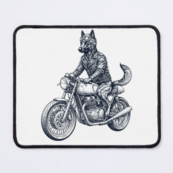 Item preview, Funny Dutch Shepherd Motorcycle Motorbike Dog Lover designed and sold by dian-rody-crest.