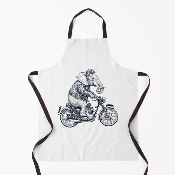Item preview, Funny Elephant Motorcycle Motorbike Animal Lover designed and sold by dian-rody-crest.