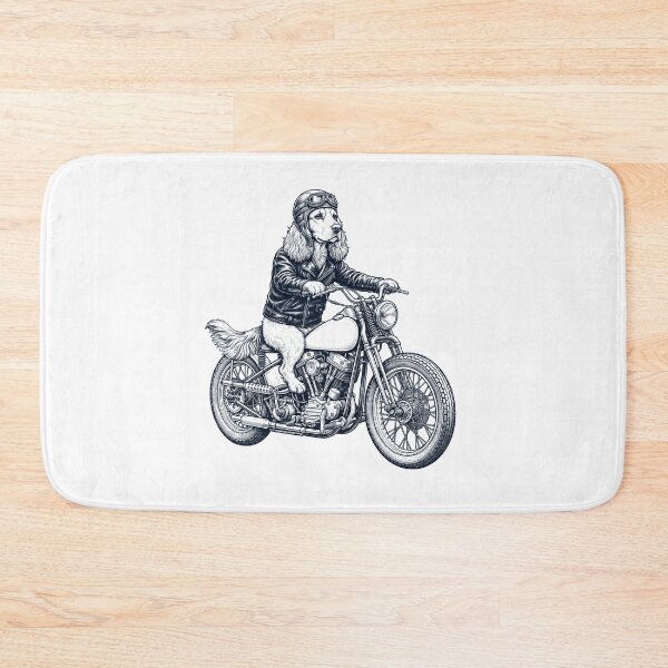 Item preview, Funny English Cocker Spaniel Motorcycle Motorbike Dog Lover designed and sold by dian-rody-crest.