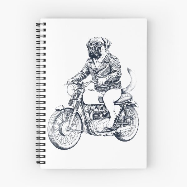Item preview, Funny English Mastiff Motorcycle Motorbike Dog Lover designed and sold by dian-rody-crest.