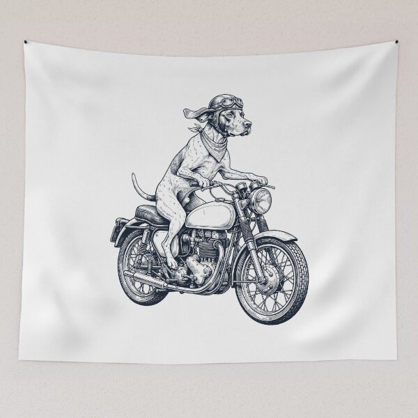 Item preview, Funny English Pointer Motorcycle Motorbike Dog Lover designed and sold by dian-rody-crest.