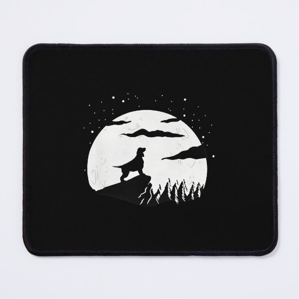 Item preview, Dog Silhouette Moon Night Sky Graphic designed and sold by machigqyan80891.