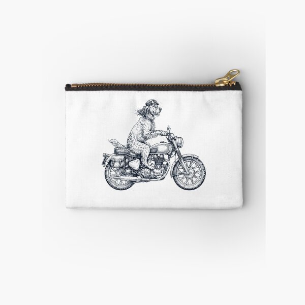 Item preview, Funny English Setter Motorcycle Motorbike Dog Lover designed and sold by dian-rody-crest.