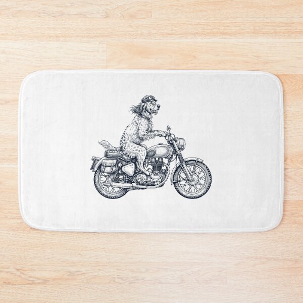 Item preview, Funny English Setter Motorcycle Motorbike Dog Lover designed and sold by dian-rody-crest.