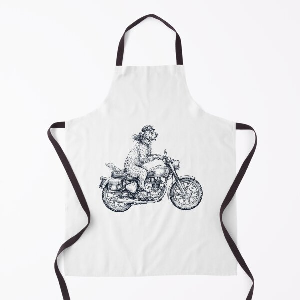 Item preview, Funny English Setter Motorcycle Motorbike Dog Lover designed and sold by dian-rody-crest.