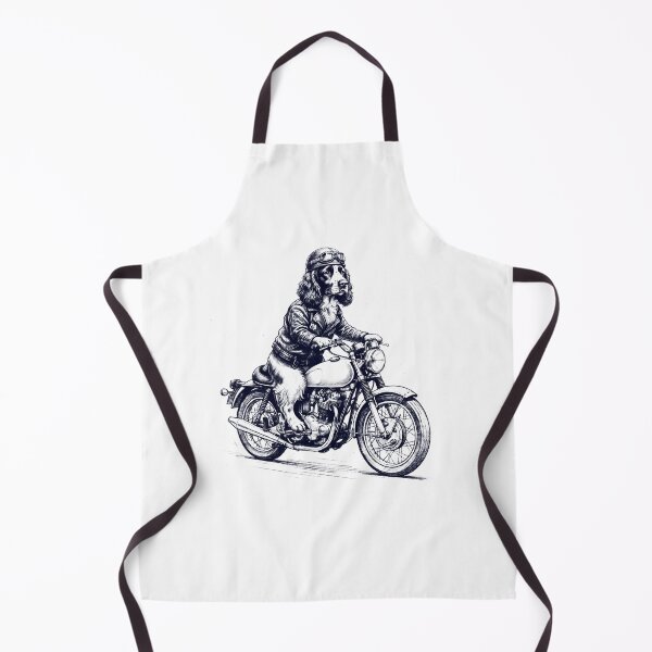 Item preview, Divertido perro amante de los perros y las motocicletas English Springer Spaniel designed and sold by dian-rody-crest.