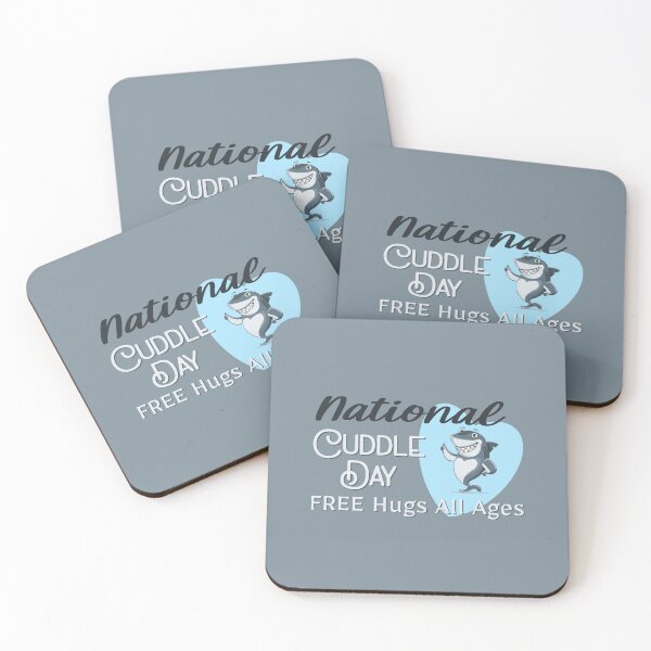 Item preview, National Cuddle Day (on Grey) designed and sold by PawsitiveMum3.
