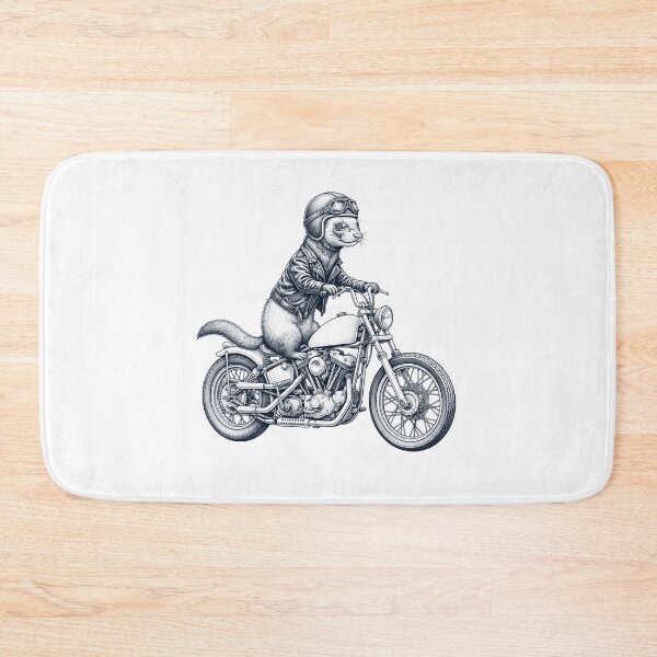 Item preview, Funny Ferret Motorcycle Motorbike Animal Lover designed and sold by dian-rody-crest.