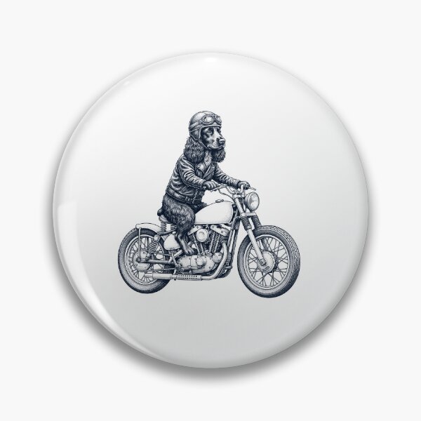Item preview, Funny Field Spaniel Motorcycle Motorbike Dog Lover designed and sold by dian-rody-crest.